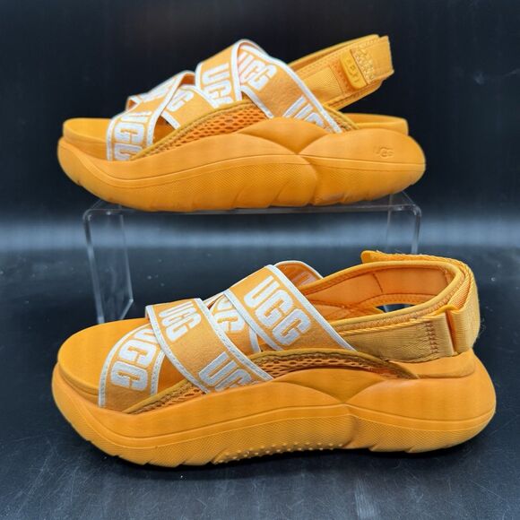 UGG Women's LA Cloud Sandal Orange Womens Size 6 1110090 Platform - Picture 2 of 6